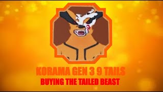 UNLOCKING GEN 3 9 TAILS (Korama) MODE in SHINDO LIFE