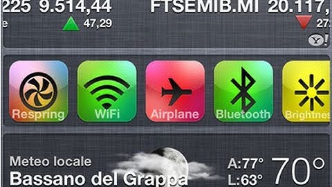 UISettings - First Widget for iOS 5 Notification Center