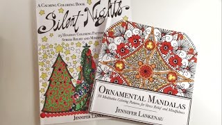 Flip Through Ornamental Mandalas &amp; Silent Night Coloring Books