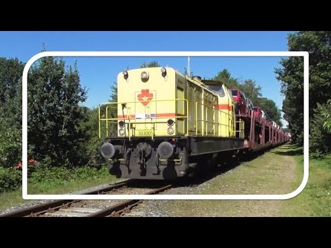 Strukton Deutz 303005 met autotrein langs Leusden Zuid!