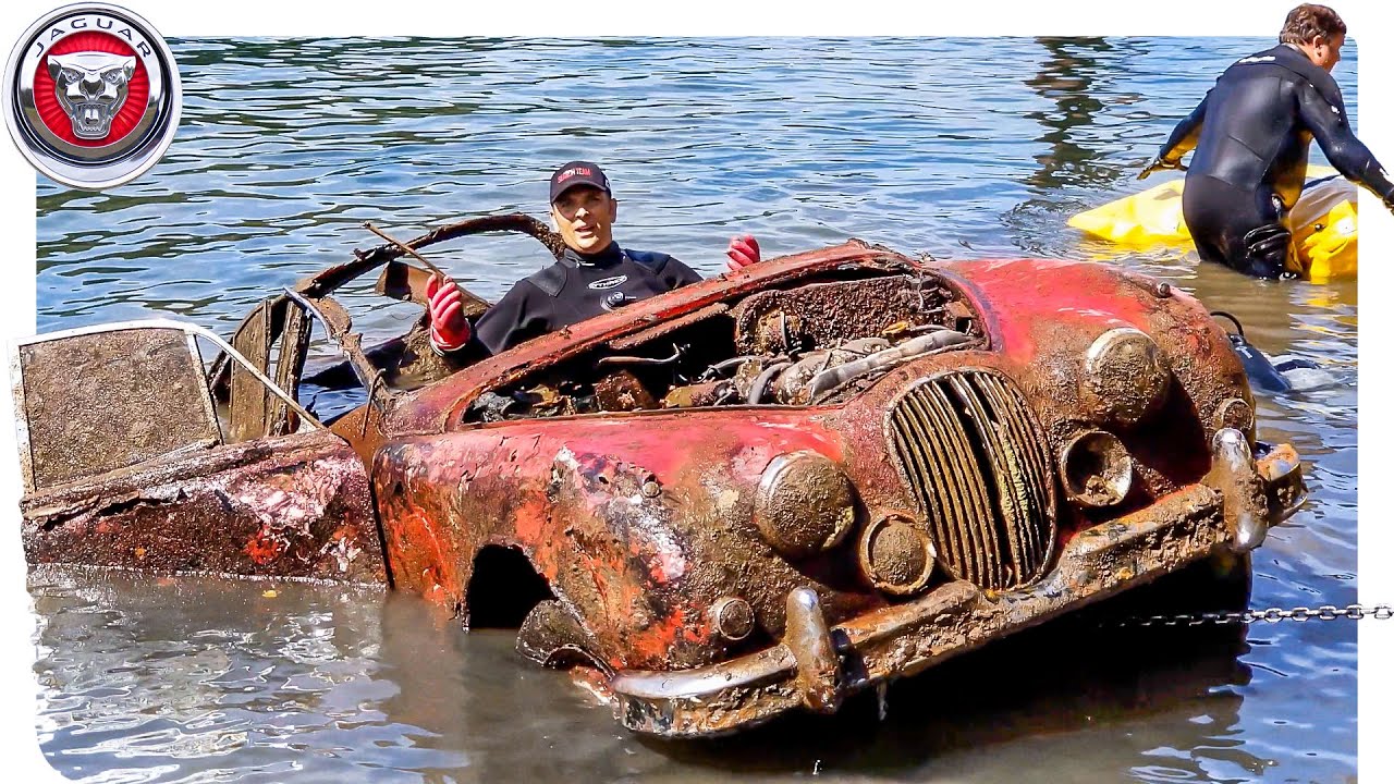 FOUND JAGUAR MK2 Classic Car Underwater at Boat Ramp!