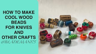 EASY HOMEMADE WOODEN BEADS
