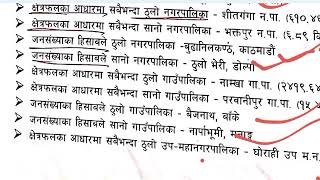 नेपाल काे रानैतिक विभाजन सम्वन्धि जानकारि ।गा.पा/न.पा/म.न.पा/ऊ.म.न.पा