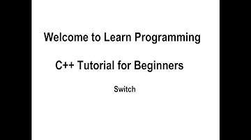 Learn Programming in C++ for Beginners Tutorial 24 - Switch Choosing Between Alternatives
