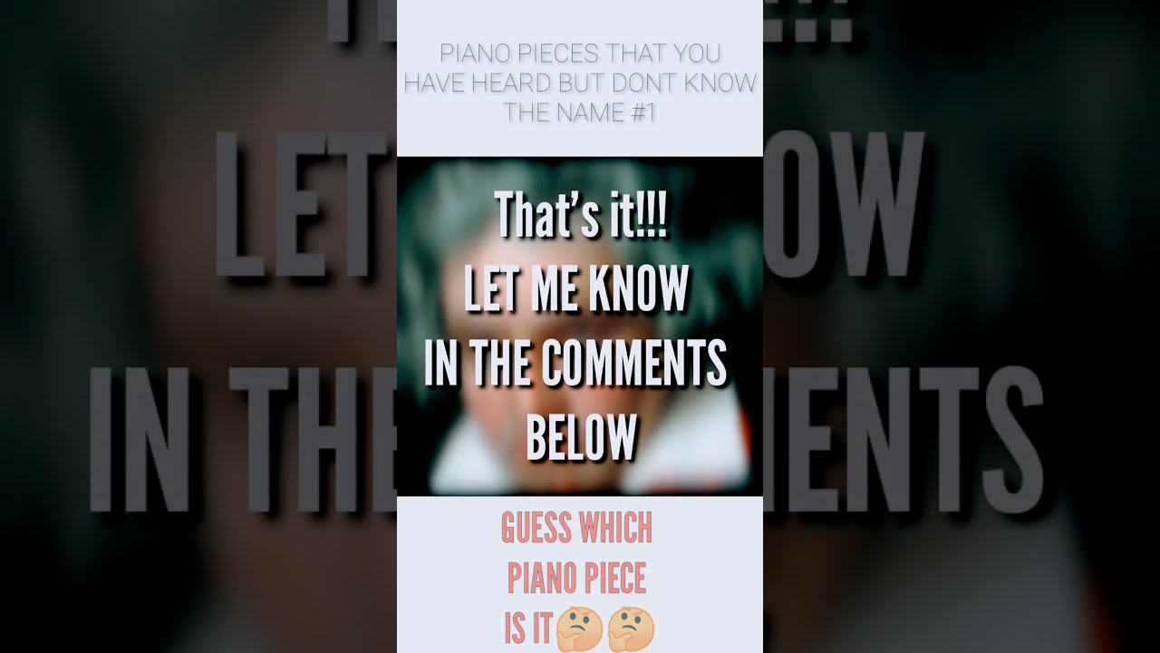 PIANO PIECES YOU HAVE HEARD BUT DONT KNOW THE NAME OF auf YouTube ansehen PIANO PIECES YOU HAVE HEARD BUT DONT KNOW THE NAME OF auf YouTube ansehen