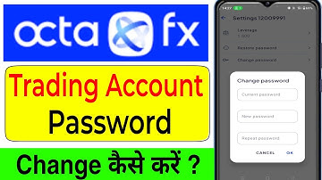 Octafx Trading Account Password Change | How to Change Octafx Password | Octafx Password Forgot