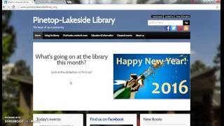 Searching For an Item at Pinetop-Lakeside Public Library (audio instructions)