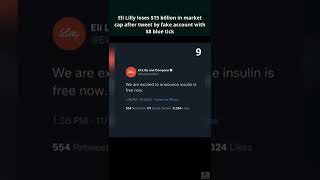 Eli Lilly loses $15 billion in market cap after tweet by fake account with $8 blue tick