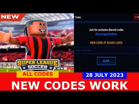Roblox Super League Soccer Codes (December 2023) - Prima Games