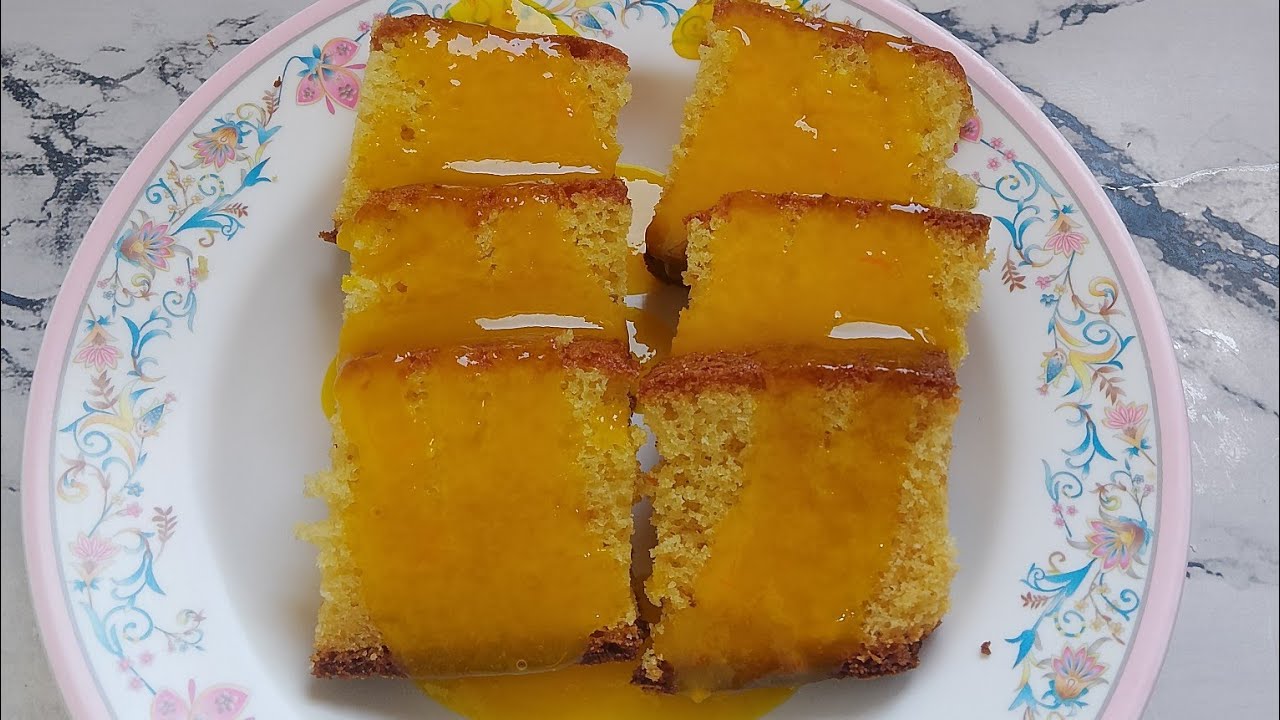 كيكة البرتقال بصوص البرتقال