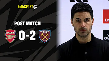 Mikel Arteta is DISAPPOINTED with Arsenal's SHOCK home loss to West Ham! 🎙️⚽