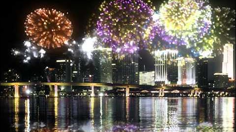 CG Particle Flow Fireworks