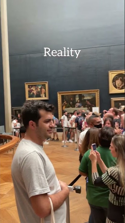 The crowd to see Mona Lisa in Louvre | Paris, France | #shorts #travel #explore #louvremuseum