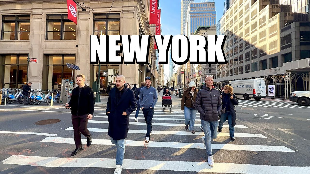 [4K] New York City Morning Walk | Real Manhattan Street Life