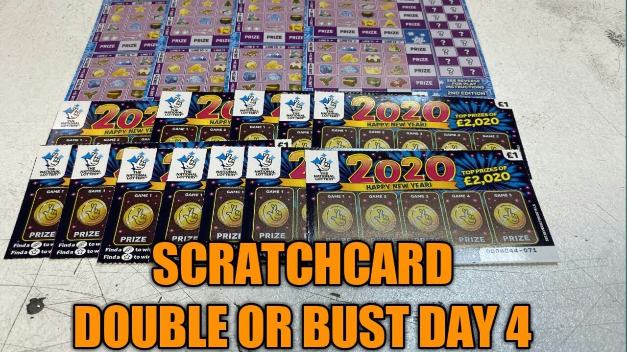 NEW SCRATCHCARD DOUBLE OR BUST DAY 4 - YouTube