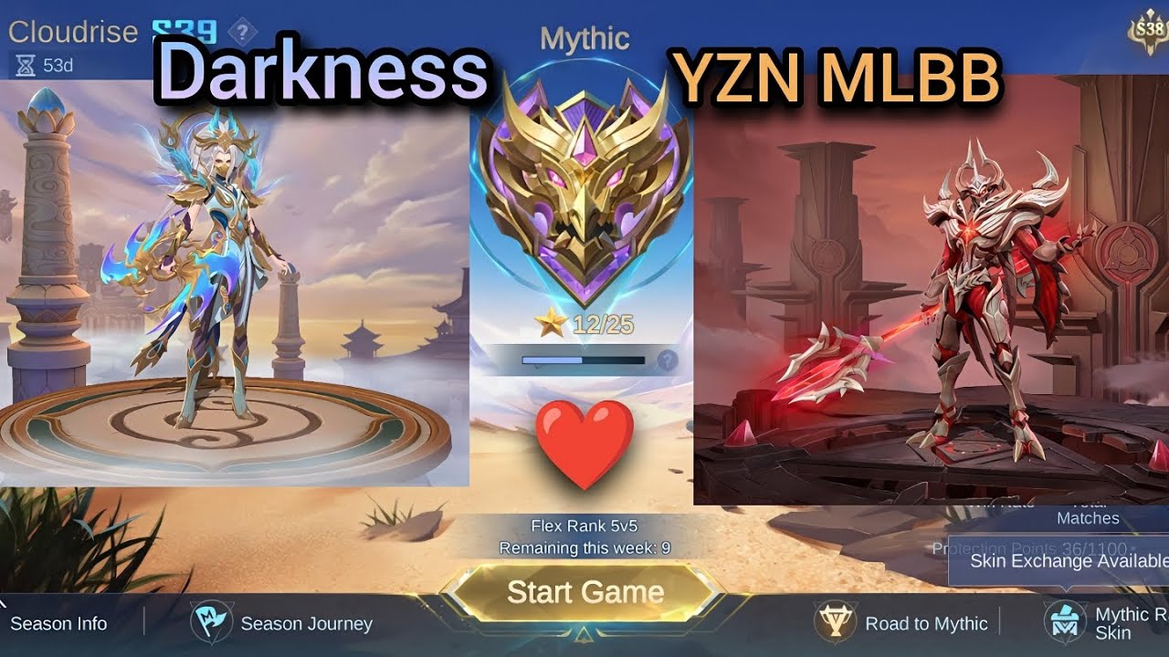 Road to Mythic Glory 🏆 Mythic (⭐12) with my beautiful girlfriend ♥️