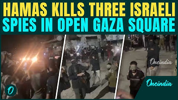 Disturbing VIDEO Shows Hamas Executing Three Israeli Spies In Front of Palestinians at Gaza Square