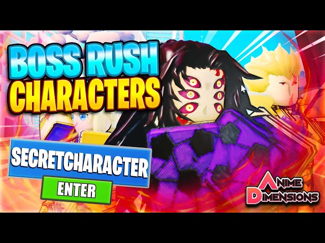 New CODES] How To Get ALL BOSS RUSH CHARACTERS In ANIME DIMENSIONS