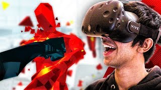 I'M IN THE MATRIX! - SUPERHOT VR (HTC VIVE)