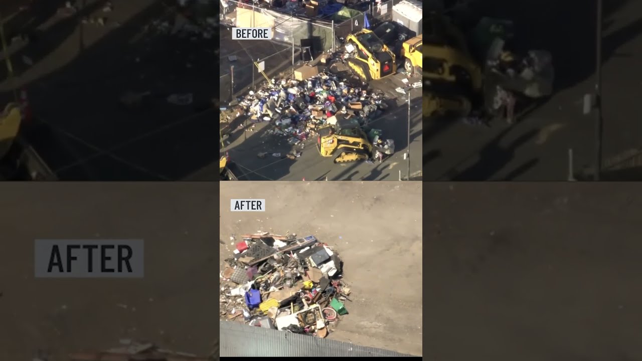 Before And After Van Nuys Homeless Encampment