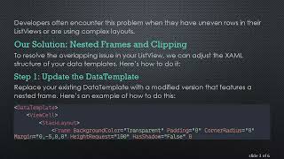 Fixing the Overlapping List Issue in Xamarin iOS ListViews