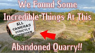 We Explored This Disused Quarry And Found Some Incredible Things Left Behind!!