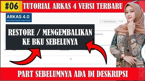 🔴Cara Restore Aplikasi RKAS dari File Back Up ARKAS 4 tahun 2023