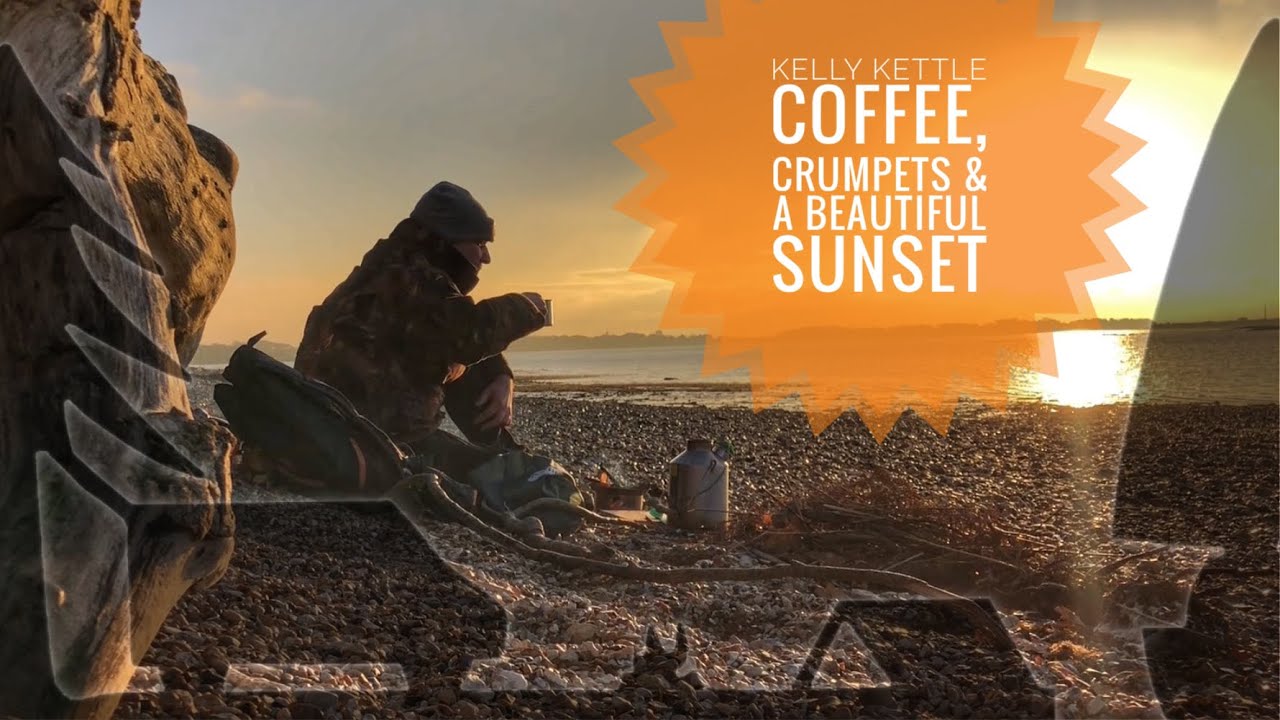 Hayling Island: Coffee, crumpets and a beautiful sunset on a Billy Trail walk.