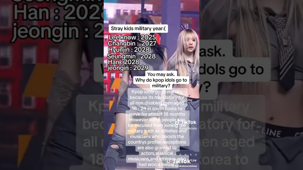 Stray kids military year :( 