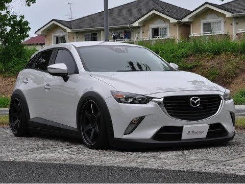 マツダ Cx 3 Acc製エアサス Rays製te37ウルトラアルミホイール Alpine Style Mazda Cx3 カスタム例2台 ローダウン Youtube