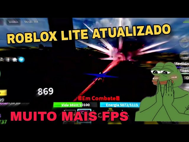 ROBLOX ULTRA LITE 60FPS✓)APK NOVO ATUALIZADO SEM LAGS😳(RODOU