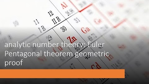analytic number theory: Euler Pentagonal theorem geometric proof