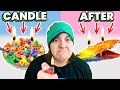 Melting 9 GUMMY Food Candles Viral Tiktok Candles @hopescope