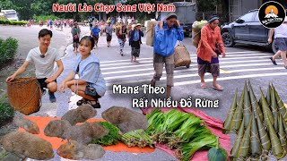 NGƯỜI LÀO MANG RẤT NHIỀU ĐỒ RỪNG CHẠY SANG CHỢ BIÊN GIỚI VIỆT -LÀO ( Na Mèo ) ĐỂ BÁN | Bùi Văn Trọng