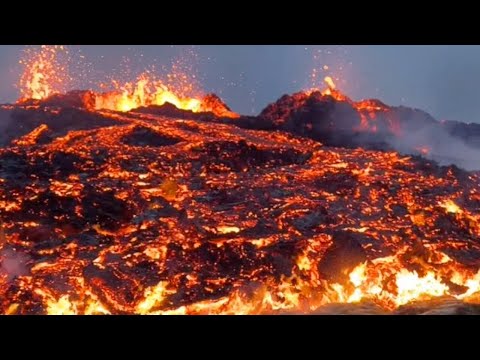 WATCH: Lava flows out of Fagradallsfjall Volcano in Iceland