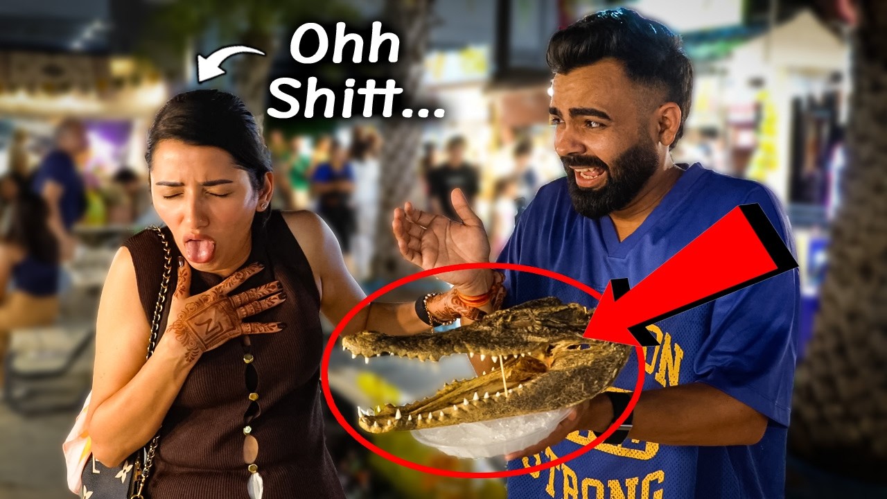 They Served Crocodile for Dinner 🤯 Weird Food Choices in Thailand