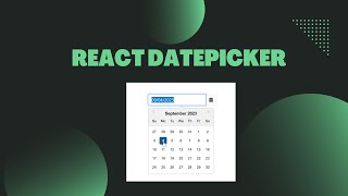 How to create  Datepicker with Calendar Icon using React?