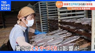 夏の人気観光スポット「新島」で江戸時代から作られている“くさや” 近年の暑さで歴史のあるくさや作りに変化が【SUNトピ】｜TBS NEWS DIG