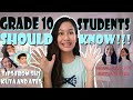 Tips For Incoming Grade 10 (Things You Need to Know)| Marielle Ropa