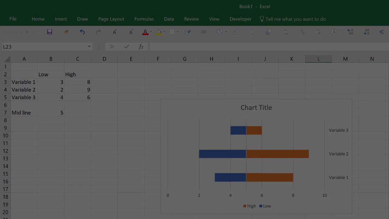 Creating a Tornado Chart in Excel 2016 YouTube