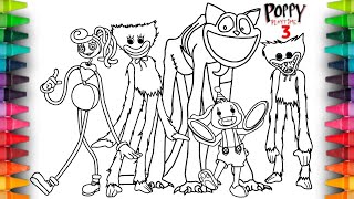 Poppy Playtime CHAPTER 3 Coloring Pages / How to Color All New BOSSES and MONSTERS