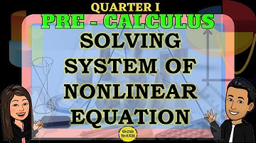 SOLVING SYSYEM OF NONLINEAR EQUATIONS || PRECALCULUS