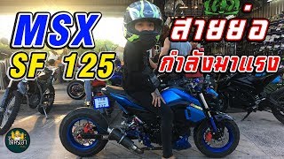 MSX 125 sf สายย่อ กำลังมาแรง เดิมๆก็เสียวได้ 130+