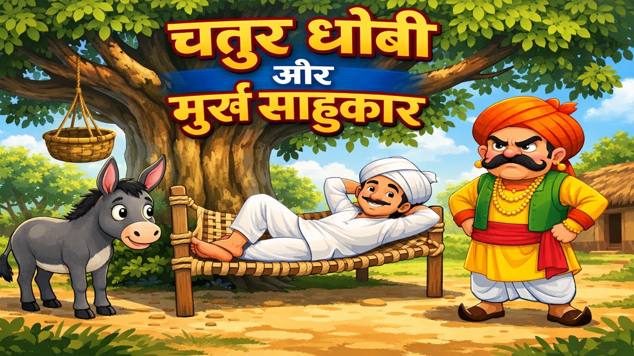 चतुर धोबी | । Hindi Moral Story | kahani |bed time story | cartoon story | कहानी