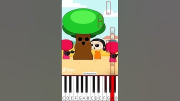 Sprunki Squid Game Ticklish Mr. Tree 간지럼 타는 미스터 트리 (@cheeztoon) - Octave Piano Tutorial