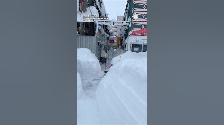 Record Snowfall Buries Hokkaido, Japan