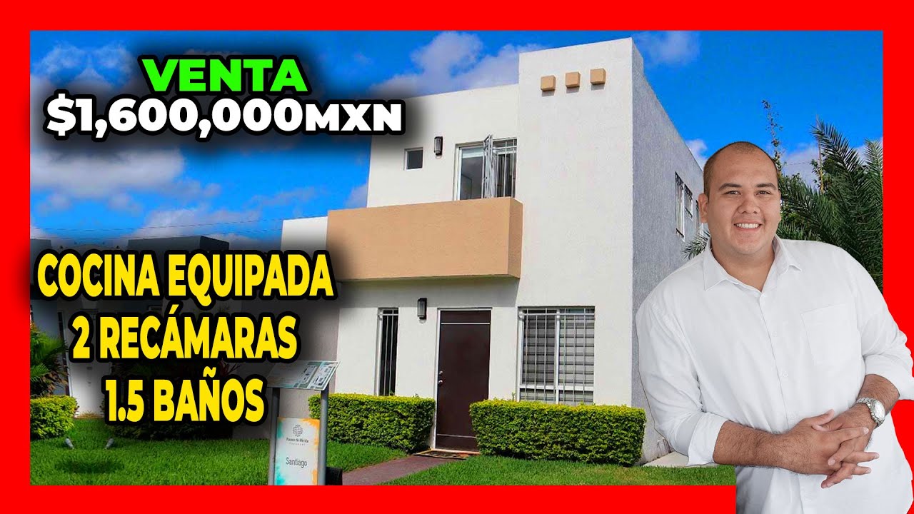 CASA EN VENTA EN PASEOS DE MÉRIDA - 1.6 MDP