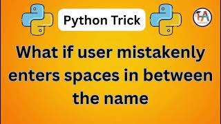 Python Trick to Remove Extra Spaces Using split() & join()  #shorts