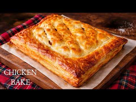 Huge! Greggs Chicken Bake recipe | Creamy chicken in savoury pastry | Big enough for 4 people