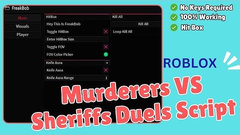 Murderers VS Sheriffs Duels Script | Aimbot | Auto Kill | ESP | Hitbox |